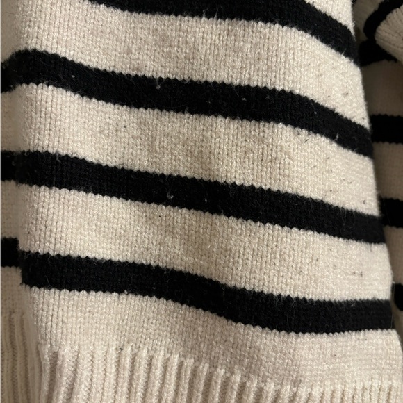 Philosophy Black and White Striped Sweater - Picture 5 of 5
